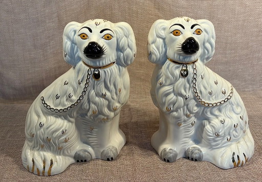 Beswick Staffordshire-spaniëls. Model 1378-3 (26 cm, Set van 2) – decoratieve objecten, Ceramic (photo 2 of 14)