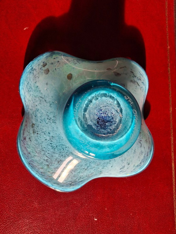 Image 1 of Zeldzame grote Jean-Michel Operto glazen kom, gesigneerd, 23 cm