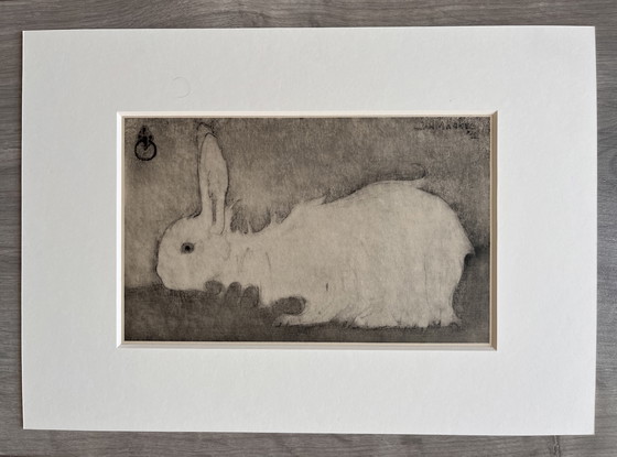 Image 1 of Jan Mankes 1889-1920 / Héliogravure Lapin blanc 1923