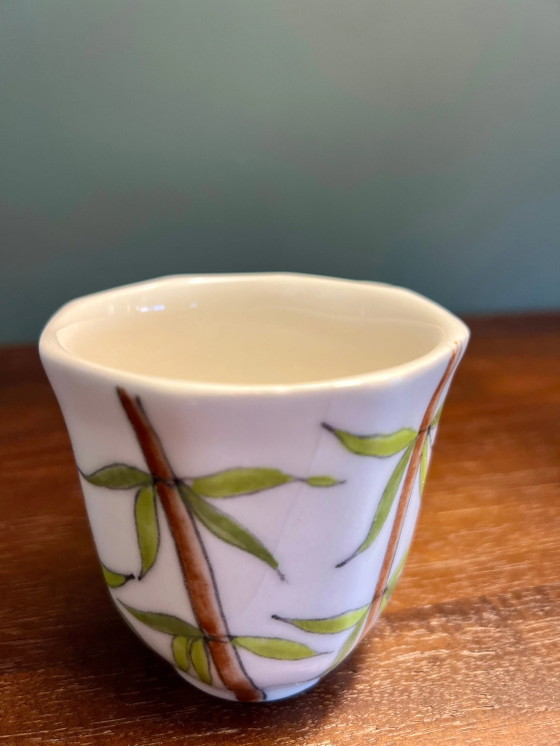 Selten! Ernestine Salerno Mid Century handbemaltes Kaffeeservice 914, komplett für 6 Personen, Bamboo (photo 6 of 10)
