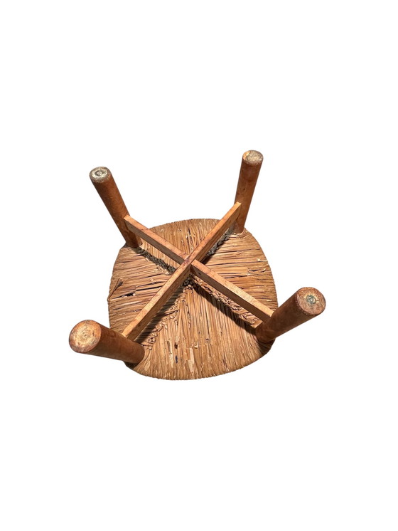 Image 1 of Italian Rush stool by Lorenzo Forges Davanzati