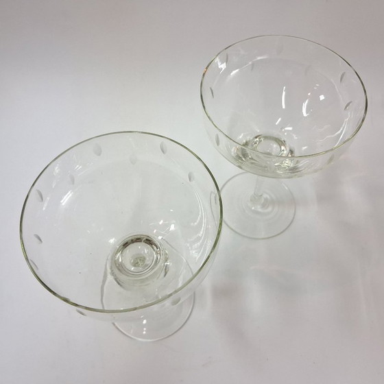 Image 1 of Vintage Pair of Coupe Glasses