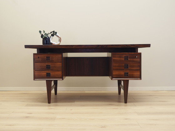 Image 1 of Rozenhouten bureau, Deens ontwerp, 1960S, Productie: Denemarken