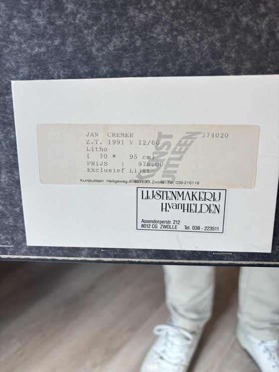 Image 1 of Jan Cremer Tulpen Originele Zeefdruk met Nieuwe Lijst