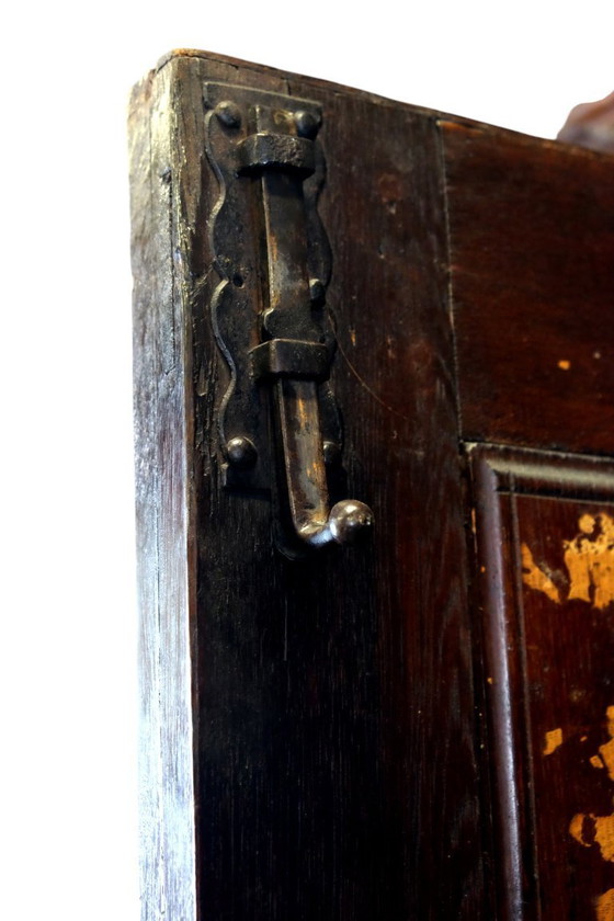 Image 1 of Armario alemán de dos puertas, siglo XVII, roble