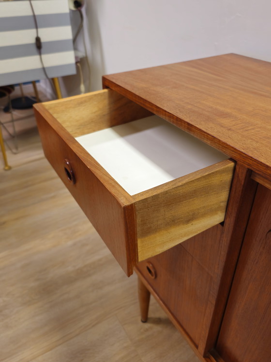 Image 1 of Vintage Teak Sideboard Chest of Drawers Dresser Cupboard Cupboard