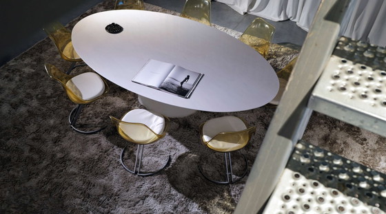 Image 1 of Stühle aus Acryl und Chrom von Eurosteel, 1970er Jahre