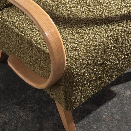 Een paar Jindrich Halabala Type C fauteuils, volledig gerestaureerd, jaren 1930. – Jindřich Halabala, Textile (photo 2 of 17)