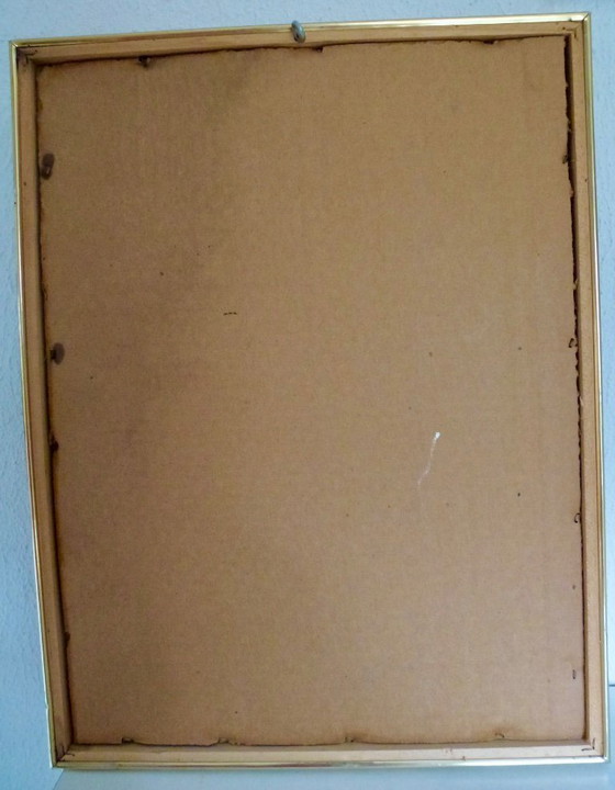 Image 1 of Quadro in porcellana d'epoca con fiori applicati molto finemente...,