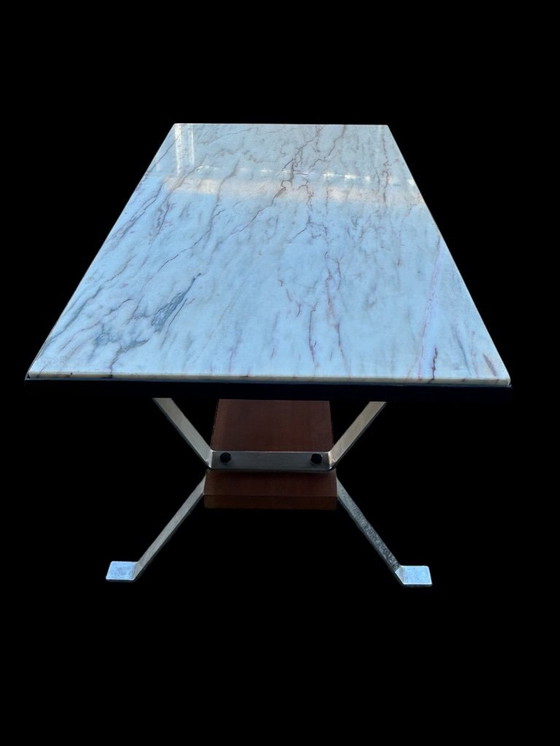 Image 1 of marble-topped coffee table 1970