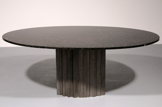 Image 1 of Chic Brutalist Dining Table by Max Papiri 1970 Italy