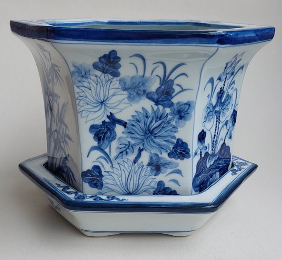 Image 1 of Antico vaso cinese - Porcellana bianca e blu