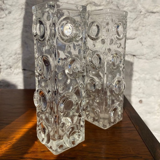 Image 1 of 2 Josef Schott vases for Smalandshyttan 1960s