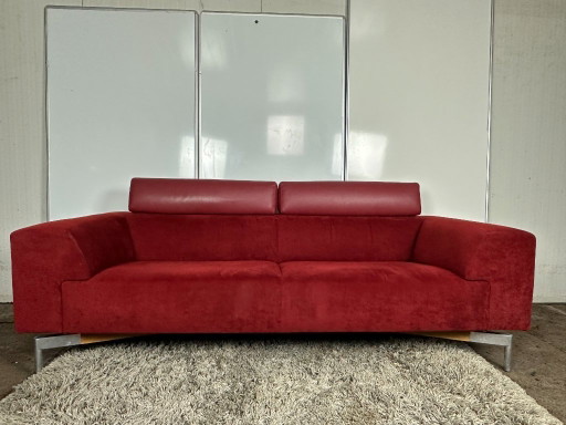 Canapé design 3 places Leolux Howlo rouge – Cuno Frommherz, 2002