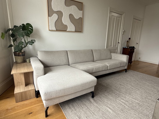 Beige hoekbank