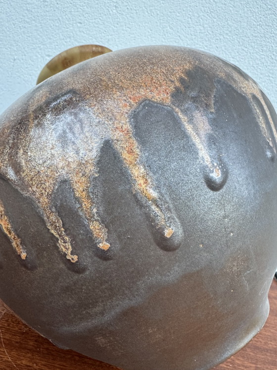 Grande Vaso Sfera Gres Fiammato Art Déco – Vasi, Ceramic (photo 3 of 14)