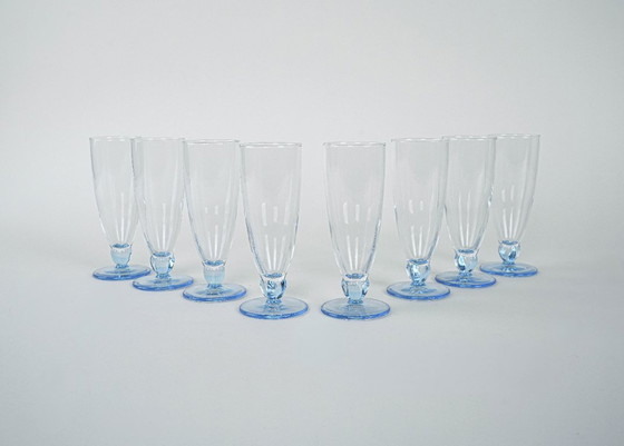 Image 1 of Set di bicchieri da champagne, design italiano, anni '80, produzione: Italia