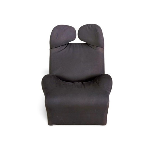 Silla original Cassina Wink Toshiyuki Kita tela negra