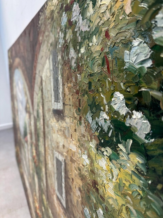Gran pintura al óleo de un pueblo mediterráneo – Pinturas y dibujos (photo 4 of 4)
