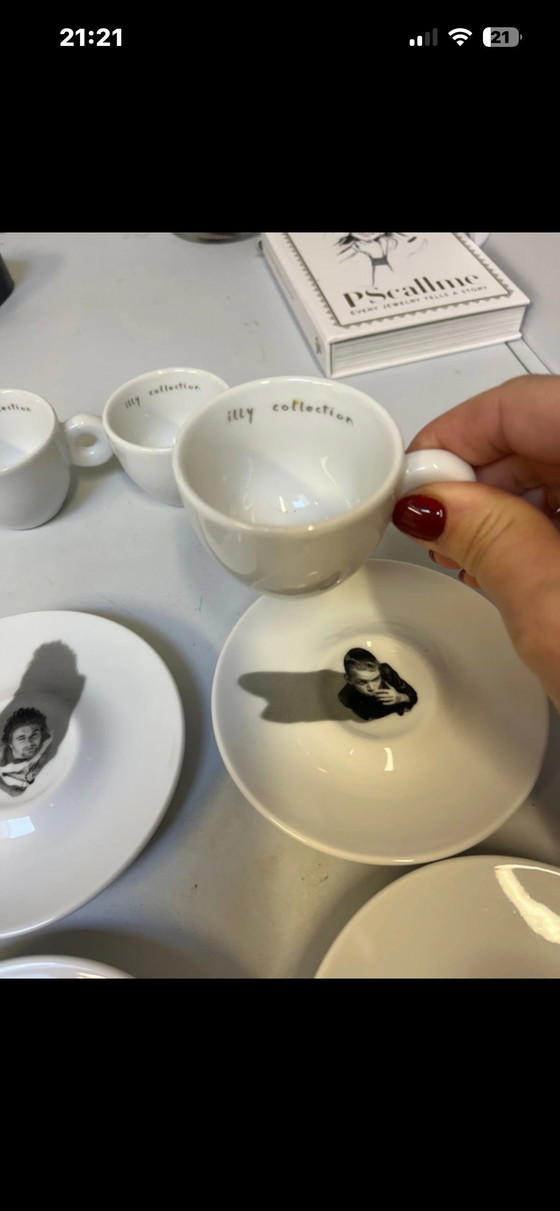 Image 1 of 6 Illy Neil & Ross Espressotassen und Untertassen