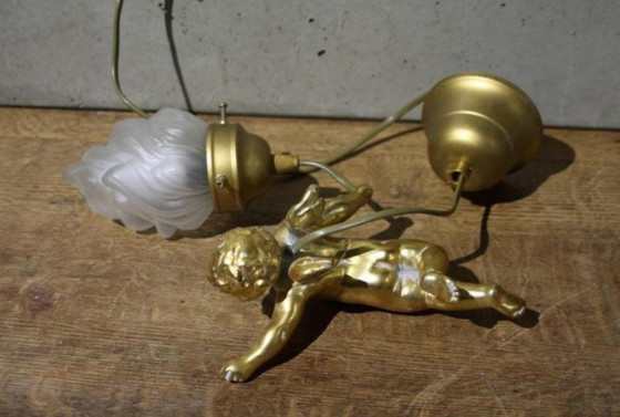 Image 1 of Pendant lamp – Art D France – With putti or cherub