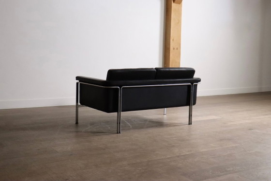Horst Brüning Model 6912 Canapés 2 places en cuir noir pour Kill International, Allemagne 1967 – Leather (photo 10 of 14)