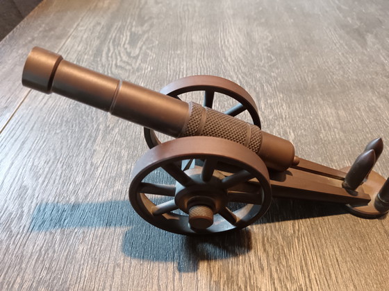 Image 1 of Messingkanone, handgefertigt auf einer Drehbank aus den 1980er Jahren