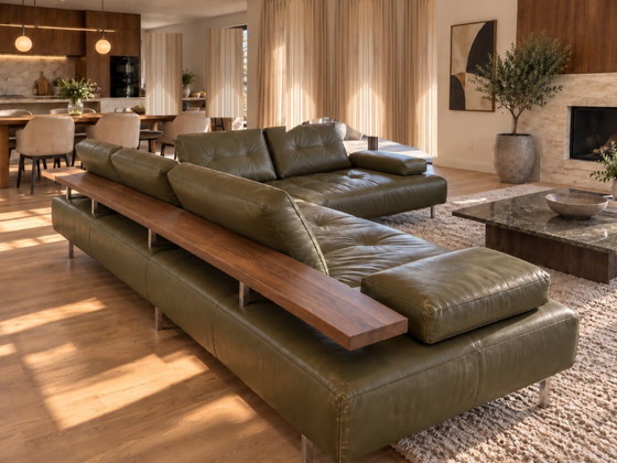 Grande divano di design in vendita. Quasi come nuovo! – Rolf Benz, Divani angolari, Pelle, Metallo (photo 4 of 5)