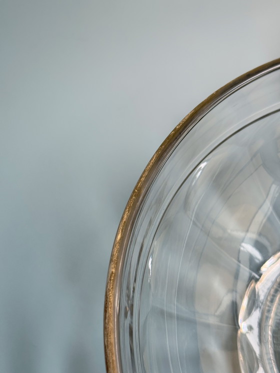 Image 1 of Val Saint Lambert - Bol Art Déco - Luxval - Décoration dorée