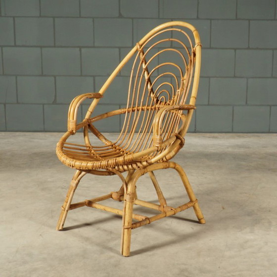 Image 1 of Vintage rotan fauteuil