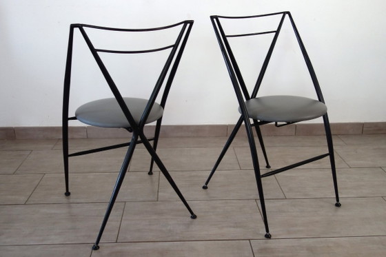 Image 1 of Paire de chaises pliantes Cinderalla de Yamakato, années 80