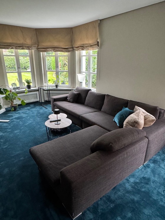 Divano angolare Minotti Hamilton originale a L (tre pezzi) – Divani angolari, Tessile (photo 4 of 6)