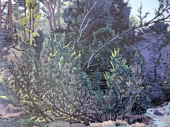 Estampe en couleurs de Siemens Dijkstra – Lithographies et sérigraphies, Wood (photo 3 of 14)