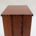 1960s Handcrafted Teak Wine Bottle Rack