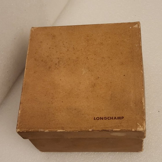 Image 1 of Longchamp leather pipe holder, 1950s-60s, Made in France