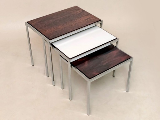 Tables d'appoint Pastoe – bijzettafels, Metal, Vintage