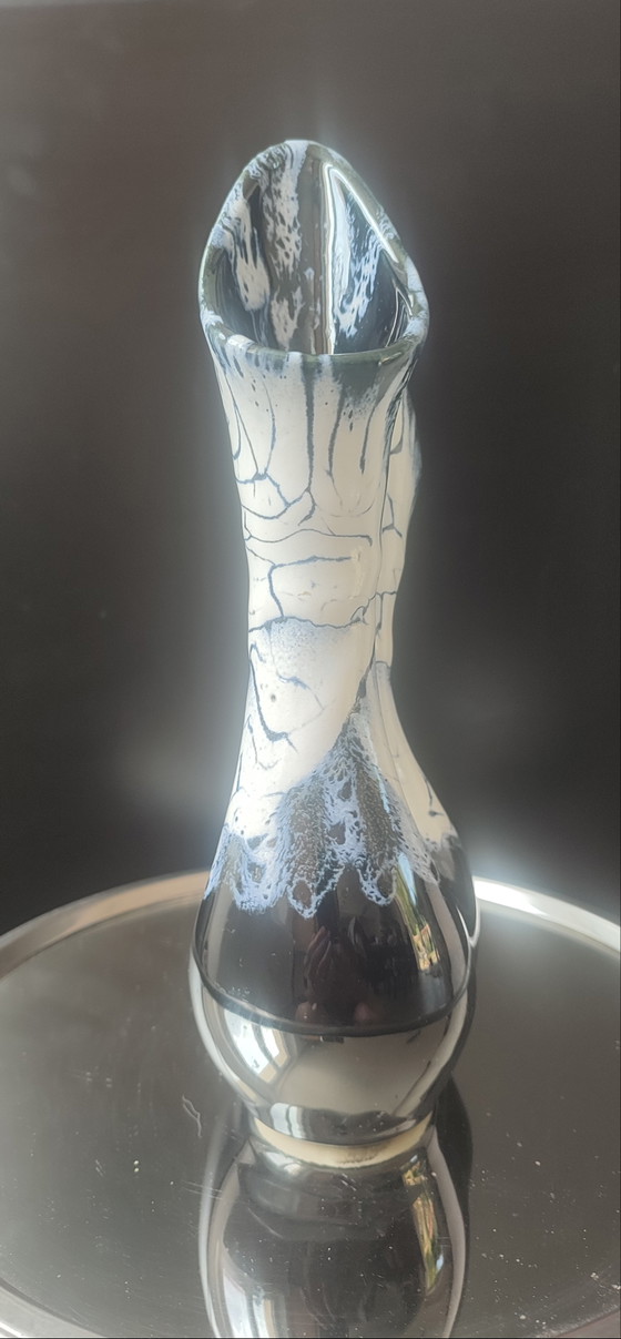 Image 1 of Sculptural ceramic vase Alpho (Alphonse Mouton) 24 cm