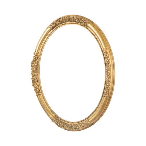 Oval Gold Frame Baroque Style
