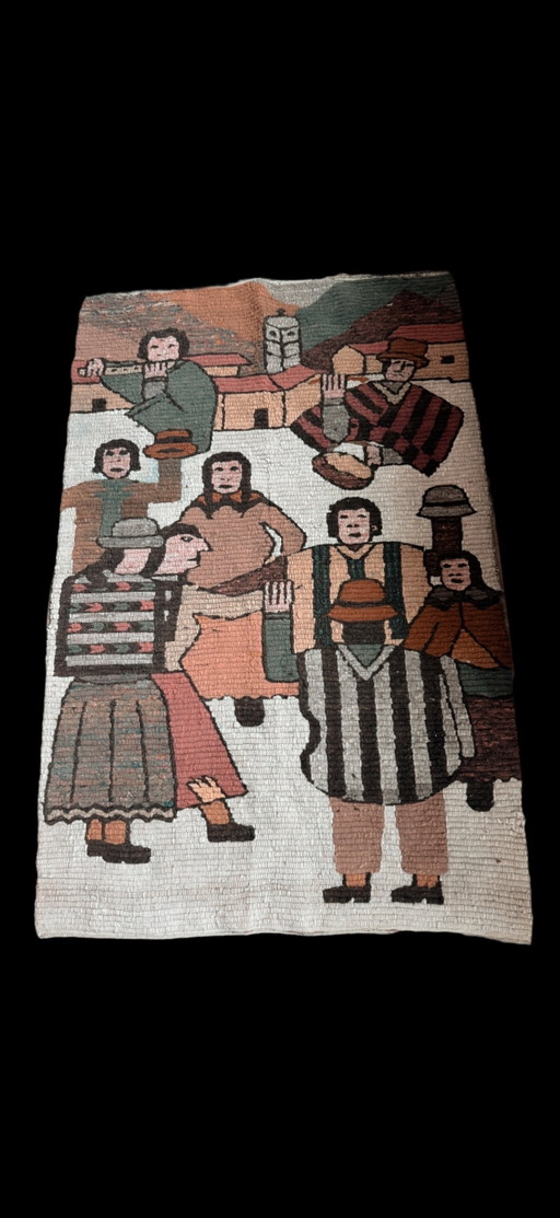 tapisserie sud-américaine tissée à la main