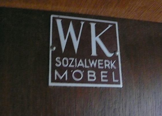 Image 1 of 1950s double-sided bookshelf, floor shelf, WK Möbel, Mid Century