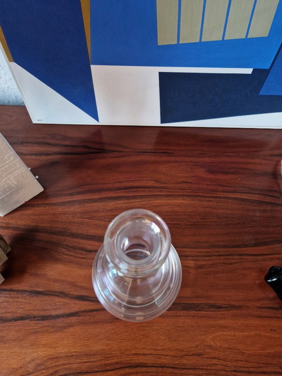 Set of 3 glasses and carafe with stopper, designed by Josef Hoffmann around 1925, manufactured by J. & L. (photo 4 of 16)