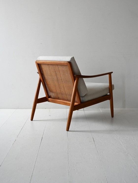 Image 1 of Poltrona in teak vintage svedese di Folke Ohlsson per DUX