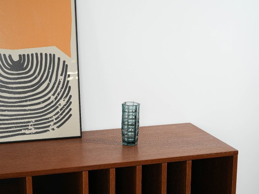 Glass vase, Polish design, 1971, designer: Bogdan Kupczyk