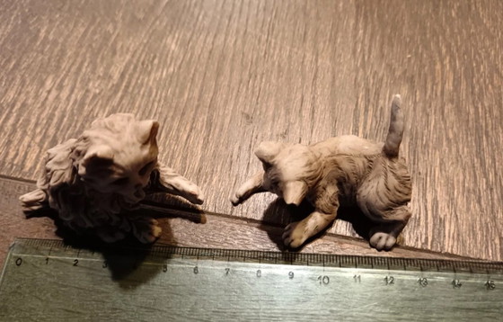 Image 1 of Deux figurines de chatons, marque Nigri, des années 70