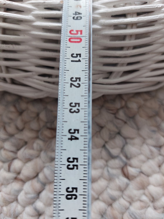 Image 1 of Wit Brocante Spiegel Ovaal