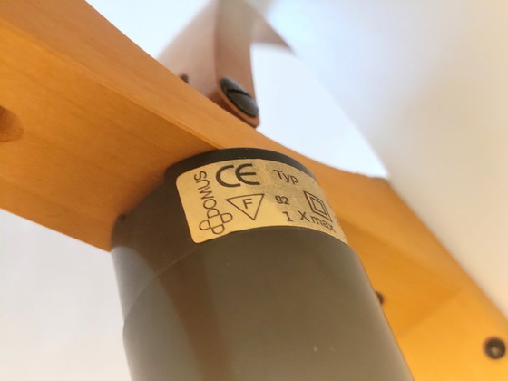 Image 1 of Vintage houten vloerlamp van Domus, Duitsland 1970