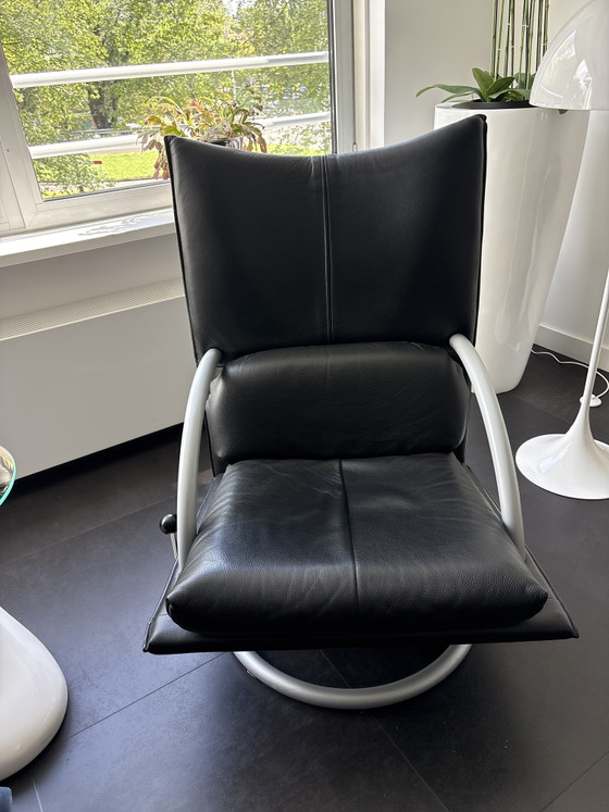Rolf Benz Fauteuil – Leather, Metal (photo 11 of 12)