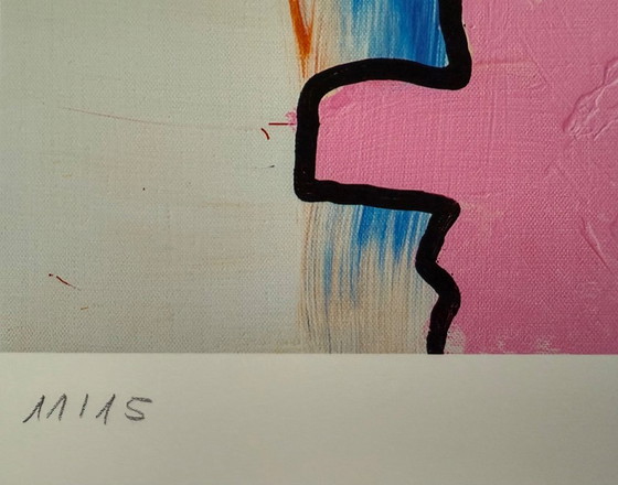 Image 1 of Paul Kostabi "Dulce rendición, 2016". Firmada y numerada a mano, aquí número 11/15.