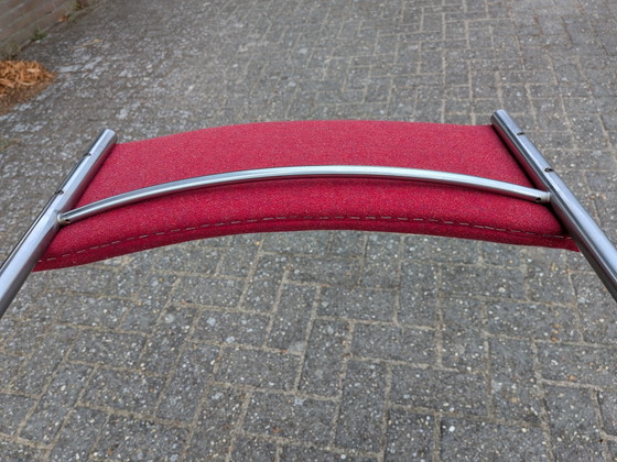 Originele Martin Visser SB 07 Barkruk voor 't Spectrum - Rood – Barkrukken, Wool, rvs (photo 12 of 13)