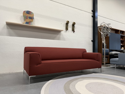 Design auf Lager Bloq 3-Sitzer Sofa Ploughwool rot